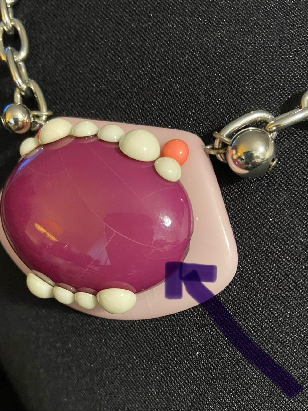NoM NoM monster STrAnGe DeLiGhTs TT necklace mouth/teeth Tarina tarantino - Picture 13 of 13